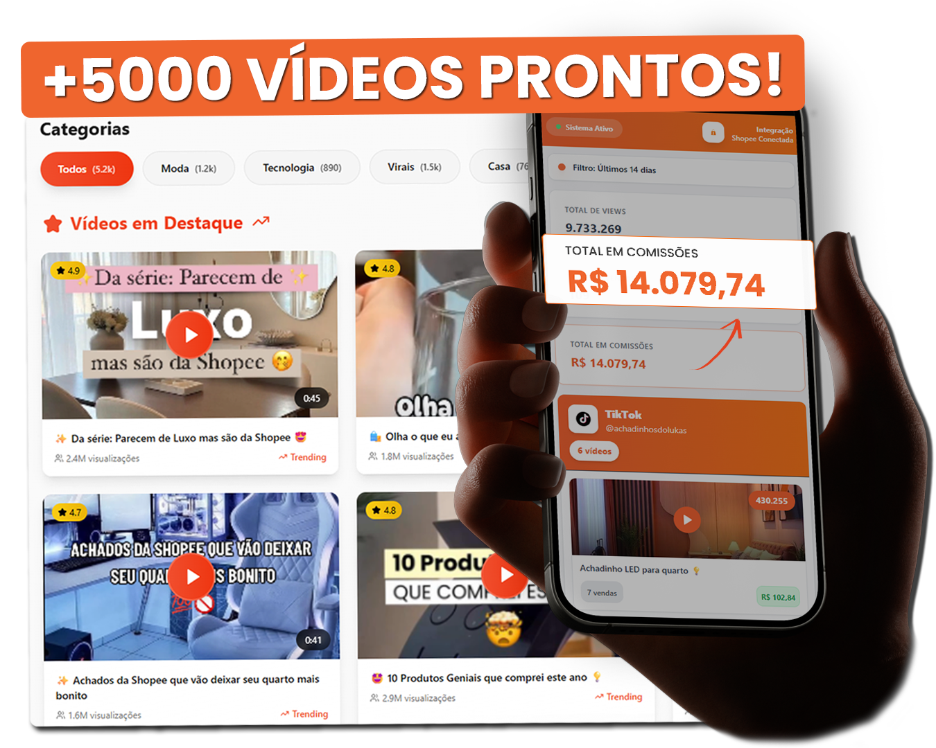 Pack 5000 Vídeos com IA